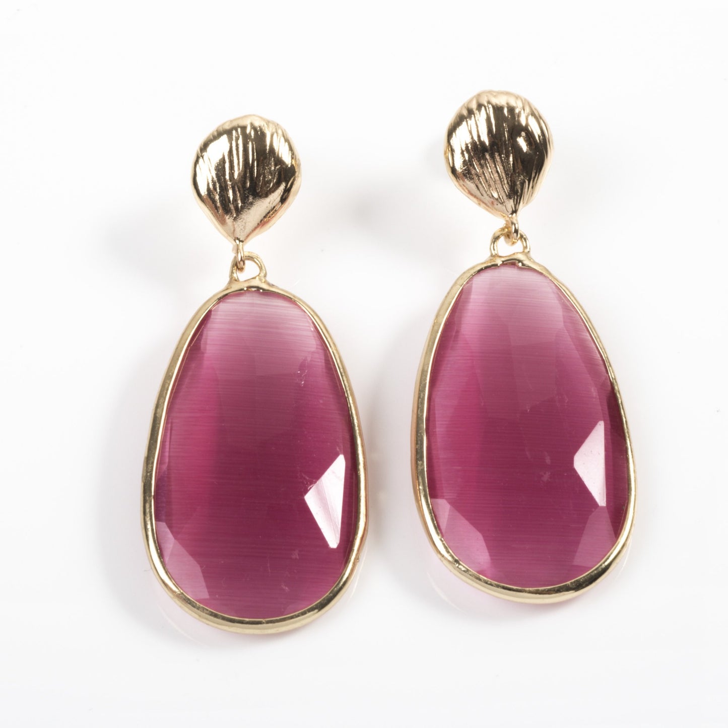 Catseye Colour Drop Earrings