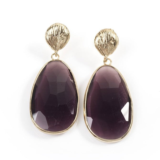 Catseye Colour Drop Earrings