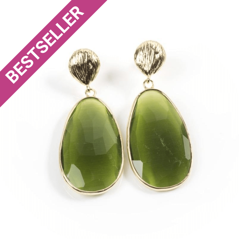 Catseye Colour Drop Earrings