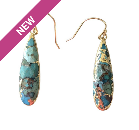 Turquoise Teardrop Earrings