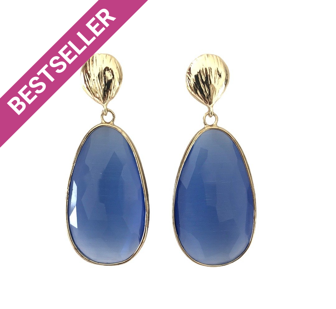 Catseye Colour Drop Earrings