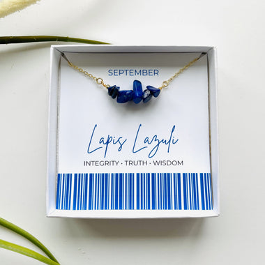 Lapis Lazuli - September Birthstone Necklace