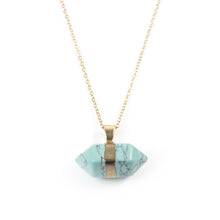 Load image into Gallery viewer, Turquoise Hexagonal Necklace