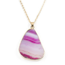 Load image into Gallery viewer, Natural Pink Agate Pendant