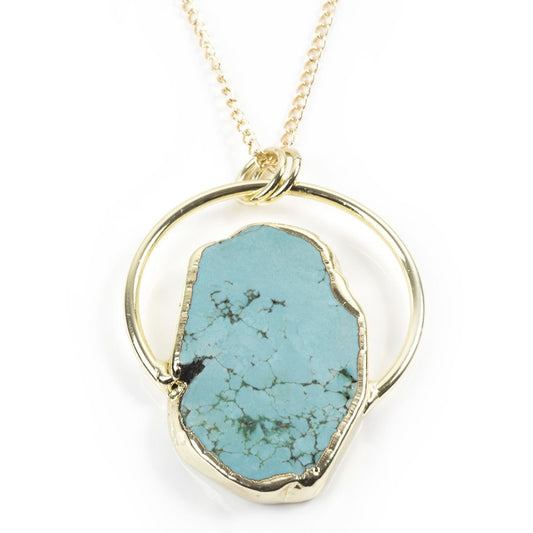 Turquoise Half-Halo Necklace