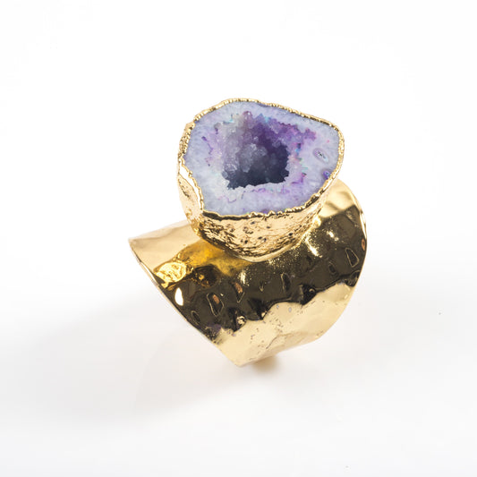 Agate Geode Statement Ring – Clearance Sale