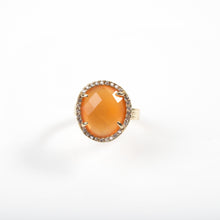 Load image into Gallery viewer, Orange Catseye Ring